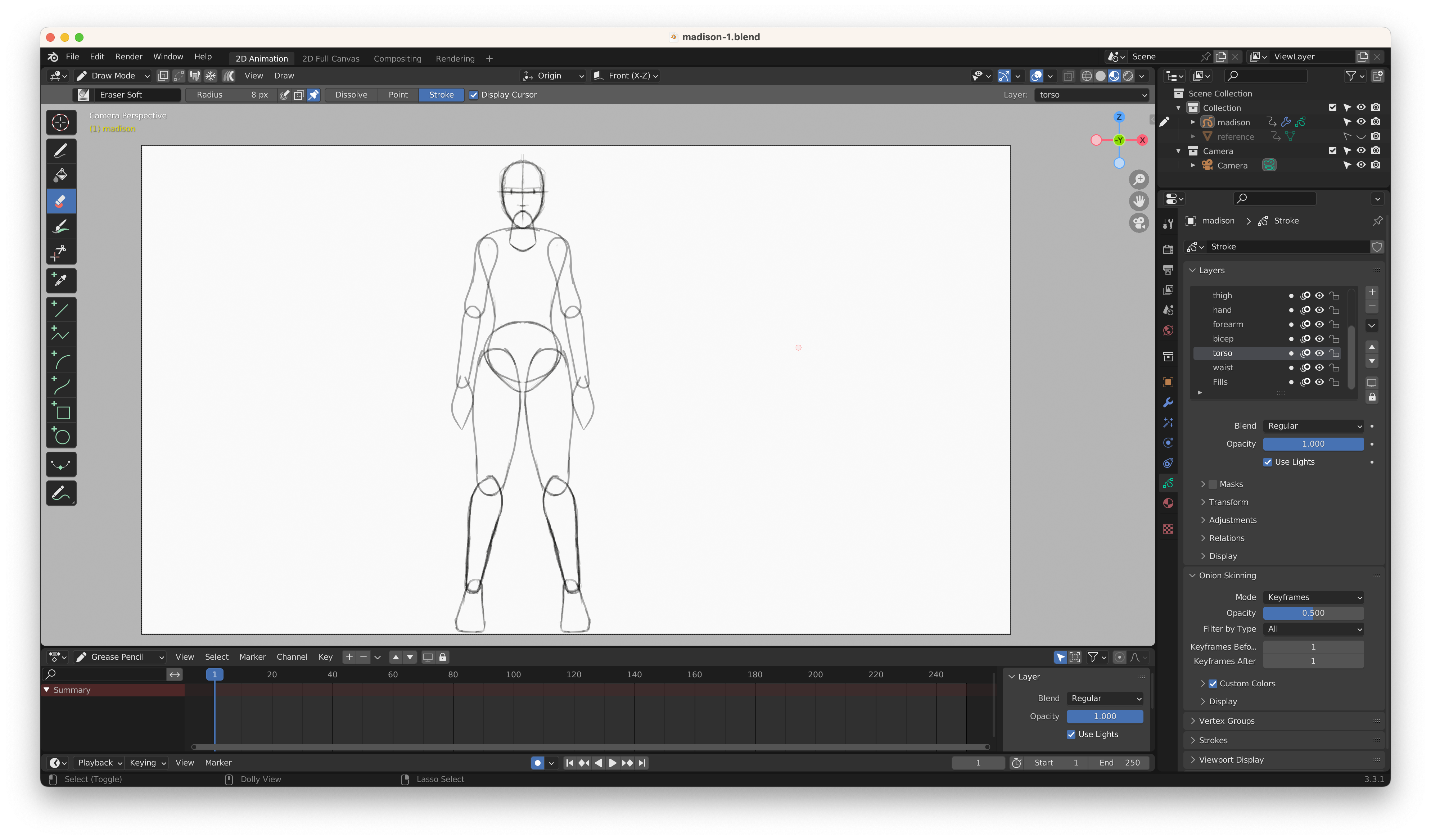 experimenting with building the puppet directly in Blender